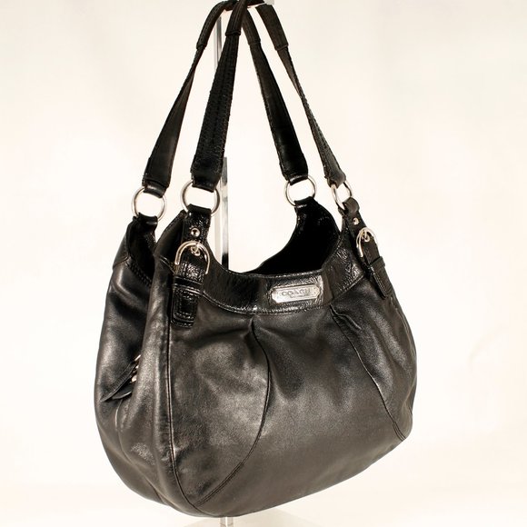 COACH Soho Leather Shoulder Bag Black Silver Hardware E1293-F19453 - Picture 2 of 9